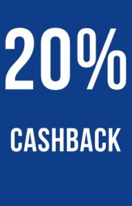 cashback 20%